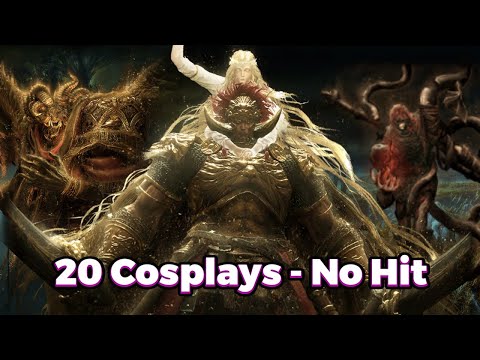 20 No-Hit Cosplays Vs Pre-Nerf Promised Consort Radahn - Elden Ring