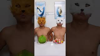 🍬👁️ + 🍊 = 😬🦷💥 #short , #phunganfamily