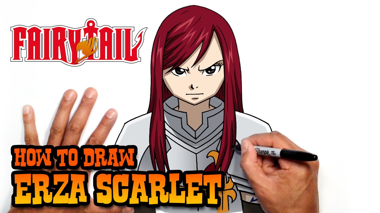 How to Draw Erza Scarlet - Fairy Tail