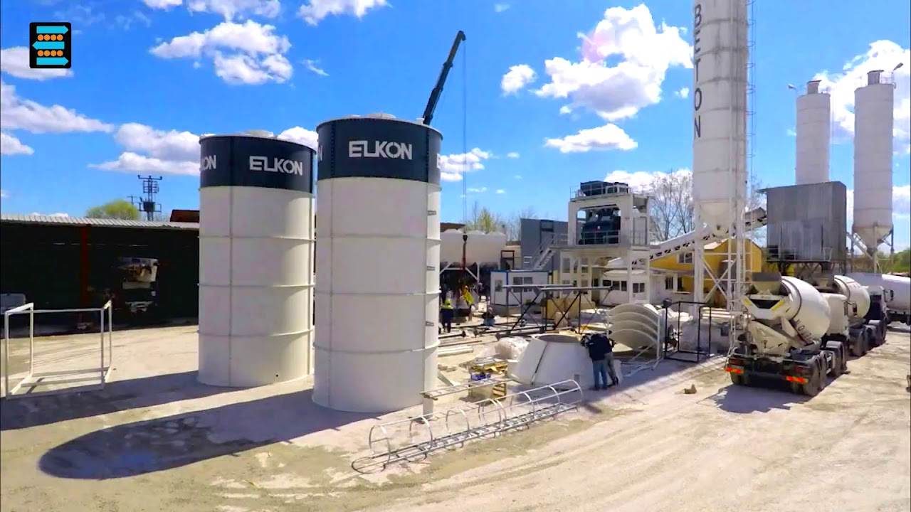 Video Maquinaria de Construcción de Elkon Plantas de Hormigón