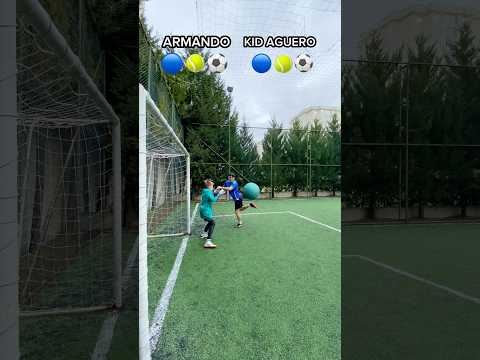 MULTI-BALL FLICK VS GOALKEEPER 🙈🧤#fyp #foryou #shorts