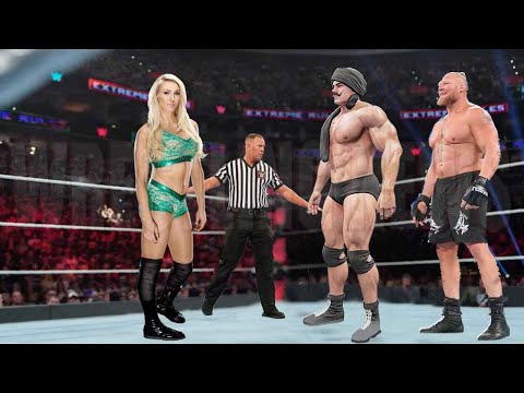 Charlotte Flair vs Brock Lesnar Dara Singh Match