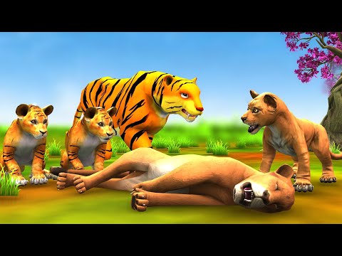 Lioness Amazing Story गरीब शेरनी बनी करोड़पति और बाघ Lion and Tiger Gareeb Sher Ki Kismat aur Bagh