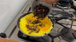 ¡COMIDA ECONÓMICA! AGREGA CARNE AL HUEVO Y TENDRÁS UN ALMUERZO DELICIOSO