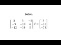 Matrix Inverses and Identity Matrices