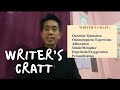 Understanding Writer's Craft Techniques