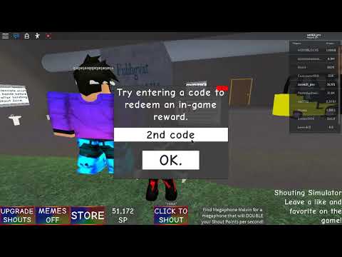Codes For Shouting Simulator 07 2021 - march 24 roblox greg