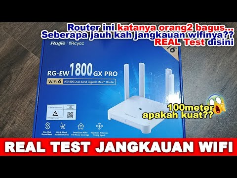 TERBARU 2025!!! REAL Tes Jangkauan WIFI Router RUIJIE RG-EW1800GX PRO