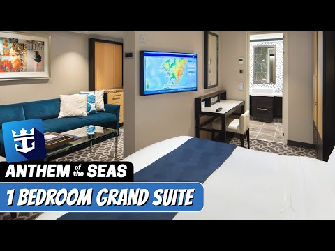 Anthem of the Seas | 1Bedroom Grand Suite Tour & Review 4K | Royal Caribbean