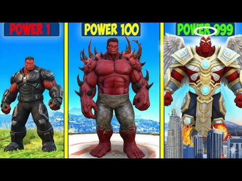 RED HULK থেকে SUPER GOD RED HULK কে আপগ্রেড ! GTA 5