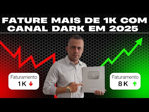 Fature mais de 1k com canal dark em 2025.