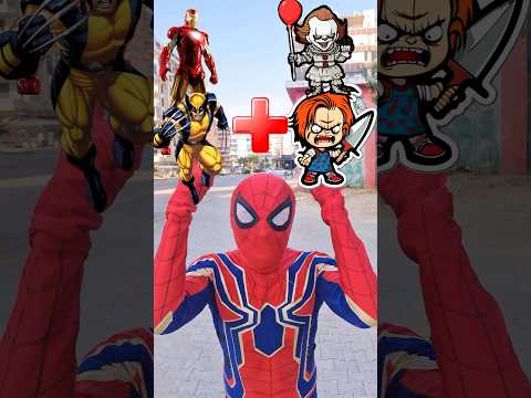 Ironman and Wolverine + Peny Wise and Chucky = Marvel Animation #ironman #marvel