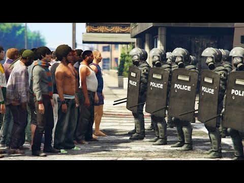 RIOT POLICE! ОМОН! SWAT! (GTA 5 Mods)