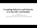 Understanding Subsets and Combinations