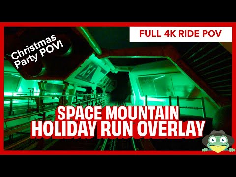 Space Mountain: Holiday Run Ride POV | Mickey's Very Merry Christmas Party 2024