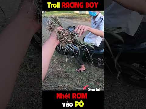 Troll RACING BOY - nhét Rơm vô Pô R15 #shorts