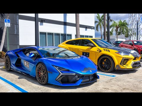 LAMBORGHINI MIAMI IN ACTION - BULL RUN - Lamborghini Aventador SVJ, SV, REVUELTO, MANSORY URUS