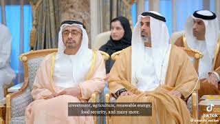 GRAND ENTRY OF ABU DHABI PRESIDENT AND BRAZIL PRESIDENT