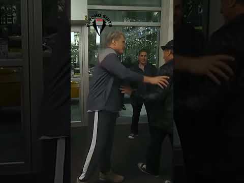 Sylvester Stallone and Dolph Lundgren Share Playful Fight Moment #sylvesterstallone #dolphlundgren