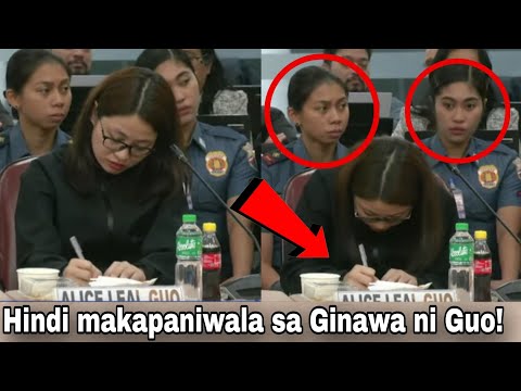 Nagulat ang lahat sa GINAWA ni ALICE GUO sa senate HEARING!