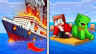 Can Mikey and JJ Survive a Cruise Ship Crash in Minecraft? (Maizen)