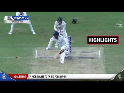 India vs Australia 3rd Test Match Day : 4 Highlights Full Match Highlights