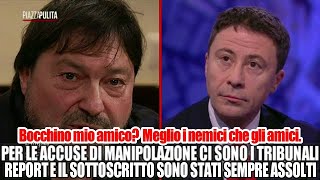 Report, Bocchino dà del manipolatore a Sigfrido Ranucci. Lui telefona in diretta e lo distrugge.