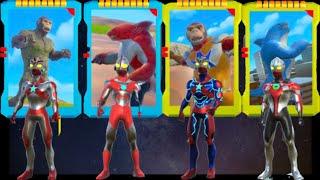 Ultraman Vs Monster King kong & Monster Hiu Berwarna Biru Merah | UltraHero Astro Origins