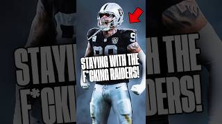 #Raiders Maxx Crosby IS STAYING A RAIDER! 👀