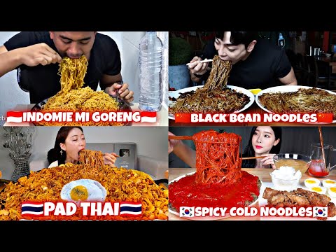 TOP BEST Noodles For MUKBANG Around The World🇰🇷🇮🇩🇵🇭🇹🇭🇨🇳🍜