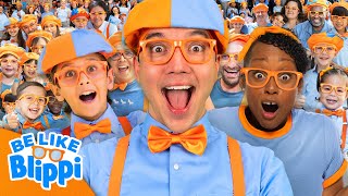 Blippi vs 150 People in the Be Like Blippi Challenge! | Blippi Ultimate Roadtrip | Kids Videos