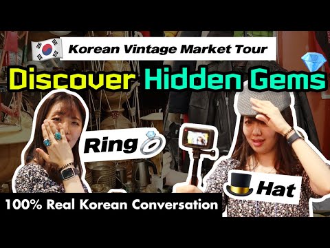 [ENG SUB] Real Korean Conversation at a Traditional Market: Prices, Vintage Shopping and More