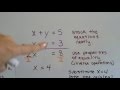 Elimination Method and Equation Solutions