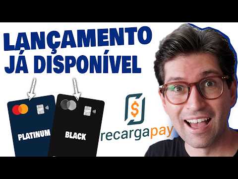 🔥 Super LANÇAMENTO. Novos Cartões de Crédito RecargaPay Platinum e Black Cashback