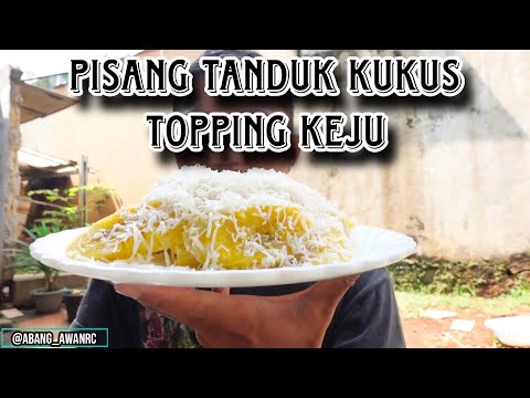 Pisang Tanduk Kukus Topping Keju