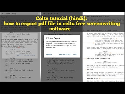 celtx script writing tutorial