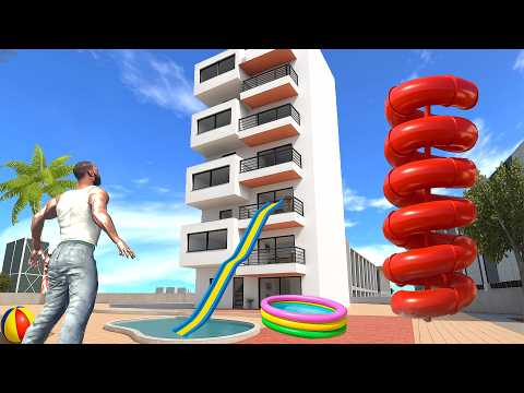 Franklin Change House To Water Park in INDIAN BIKES DRIVING 3D
