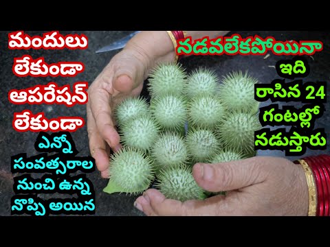 మందులు ఆపరేషన్ లేకుండా సంవత్సరాల నుంచి ఉన్న నొప్పి అయినా నడవలేకపోయినా ఇది రాసిన 24 గంటల్లో నడుస్తారు