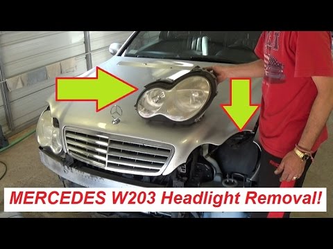 Mercedes w203 front bumper removal #6