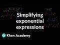 Simplifying Exponential Expressions