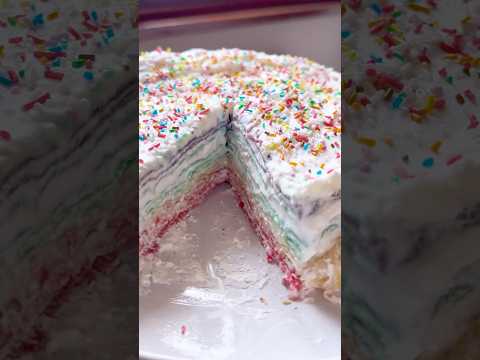 Prendi i 7 colori dell’ARCOBALENO e mettili in una TORTA🦄🏳️🌈💖