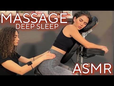 ASMR Massage - Relaxing ASMR Chair Massage for Sleep No Talking