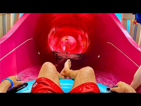 The Flying Saucer Water Slide at Kartrite Indoor Waterpark, USA