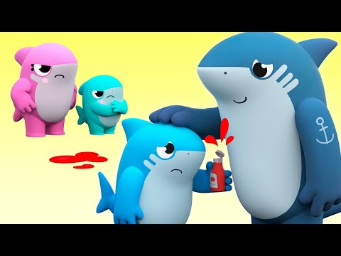 Baby Shark aprende a admitir seus erros! - Bom comportamento para crianças