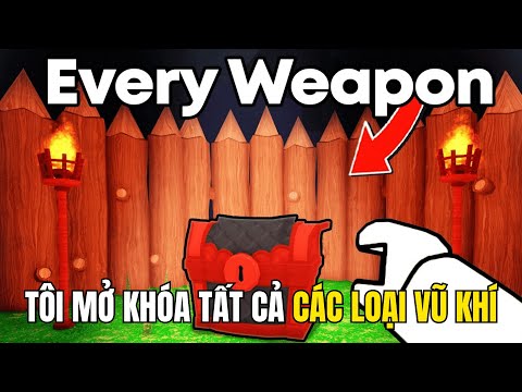 Tôi Đã Mở Khóa Tất Cả Vũ Khí Bí Ẩn Trong Roblox 99 Nights In The Forest!!