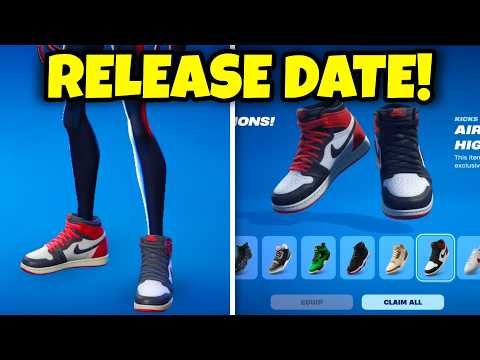 KICKS RELEASE DATE in Fortnite! (How to Wear Shoes)