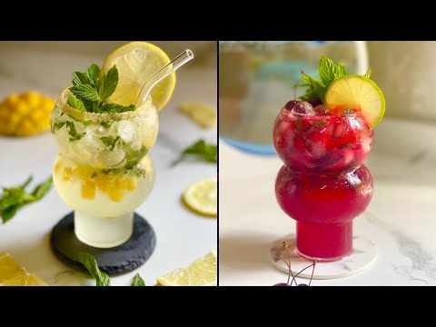 أكثر من عشر مشاريب صيفية ومنعشة وبيشهوا 😍 More than ten refreshing and delicious summer drinks