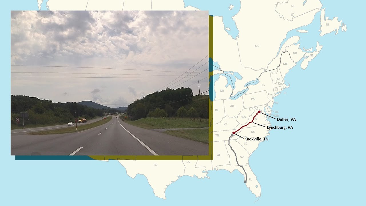 Knoxville, TN to Dulles, VA - A Complete Road Trip