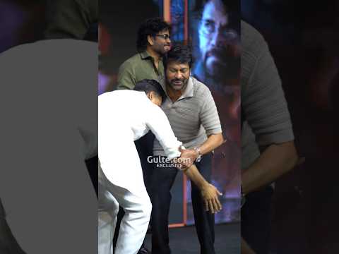 Touching feet, Touching hearts 🙌❤️ #Chiranjeevi x #Dhanush at #Kubera Success Meet | Gulte