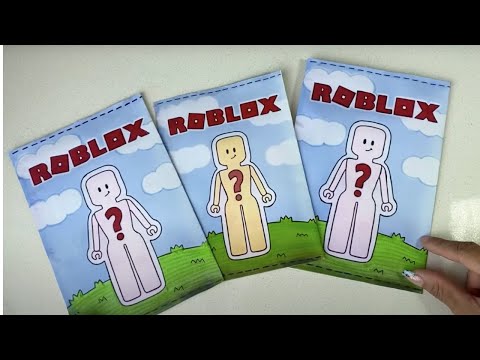 HAZ UN ROBLOX CASERO | Blind Bag Roblox paper diy asmr tutorial